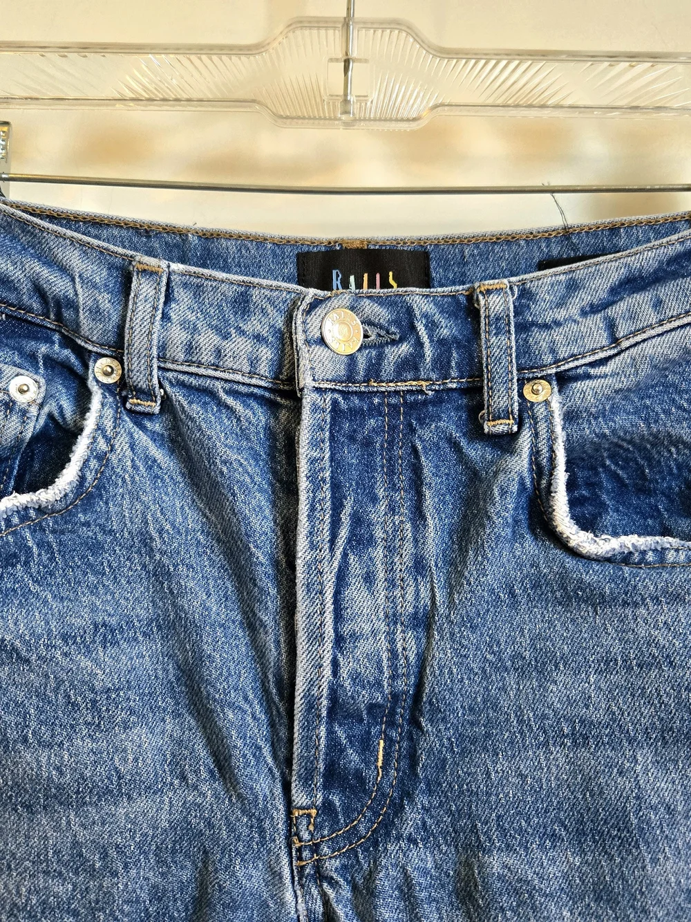 Rails The Getty High Rise Wide Leg Jeans Medium Wash